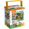 Lisciani-44 Gatti LISCIANI RECTO/VERSO PIECES CATS-76604, 76604, multicolore, PUZZLE 60 PCES-EYES CATS 44 CHATS