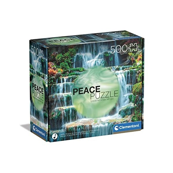 Clementoni 500pzs Does Not Apply Peace The Flow 500 pièces, paysages, Puzzle Relaxant, Divertissement pour Adultes-fabriqué e