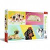 Trefl- Abgefahrene Hunde 1000 Teile, Neon Color Line, Premium Quality, für Erwachsene und Kinder AB 12 Jahren Puzzle, 10578, 