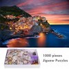 VLUNT Puzzles plus épais pour adultes et enfants 1000 pièces, Dreamy Positano, Puzzle de la collection Signature Twilight Sea