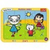 Trefl- Baby Puzzles en Cadre, pour Enfants à partir de 2 Ans Puzzels, 80023, Hereuse Kicia Kocia