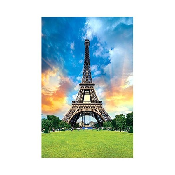 Skang Puzzle Paysage, Puzzle Adultes Enfant 1000 Pièces DIY Tour Eiffel Landscape Jigsaw Puzzle Game Fun Artis Artisanat Joue