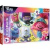 Trefl, Puzzle Le Monde Musical des Trolls, 24 Maxi pièces, Universel, Trolls World Tour, pour Les Enfants à partir de 3 Ans