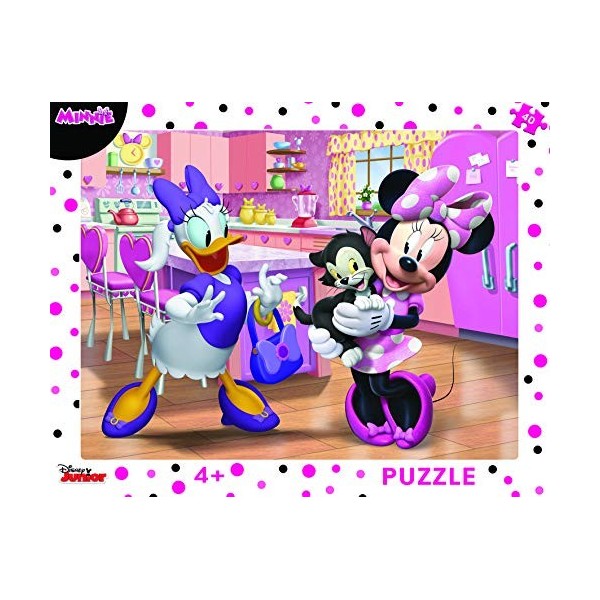 Dino Toys DINR7 322196 Puzzle Rose Minnie 40 pièces, Multicolore