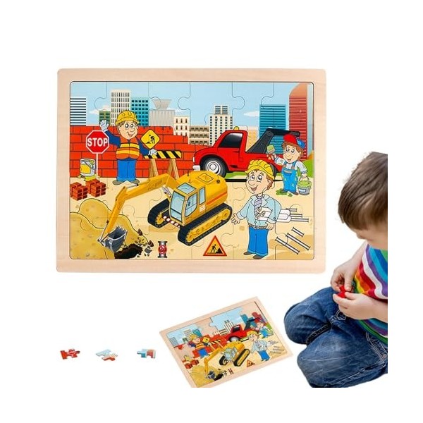 Frifer Puzzles 24 pièces pour | Puzzles Puzzles en Bois,Puzzles de 24 pièces, Jouets dapprentissage pour dâge préscolaire e