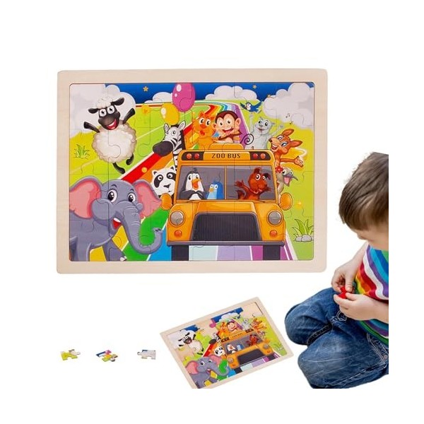 Frifer Puzzles 24 pièces pour | Puzzles Puzzles en Bois,Puzzles de 24 pièces, Jouets dapprentissage pour dâge préscolaire e