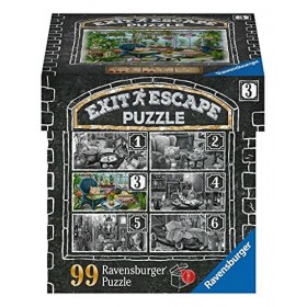 Ravensburger - Escape puzzle 99 pièces - Pour adulte et enfant dès 12 ans - Le garage du manoir - Puzzle de qualité supérieur