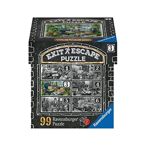 Ravensburger - Escape puzzle 99 pièces - Pour adulte et enfant dès 12 ans - Le garage du manoir - Puzzle de qualité supérieur