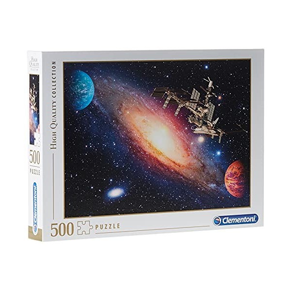 Clementoni- Puzzle International Space Station 500pzs Does Not Apply Italy, 35075, Multicolore, One Size