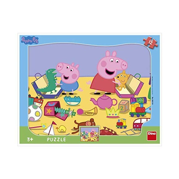 Dino Toys Peppa Pig - 303119 - Jeu de 12 puzzles de planche