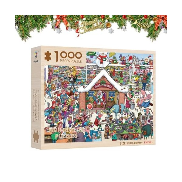 Puzzles Éducatifs De Noël, Calendrier De LAvent De Noël 2023 Surprise, 1000 Pièces En Bois Peinture Célèbre Décorative, Pein