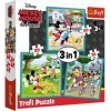 Trefl- Disney de 20 à 50 Pièces 3 Sets pour Les Enfants à partir de 3 Ans Puzzle, 34846, Mickey Mouse avec des Amis Mickey Mo
