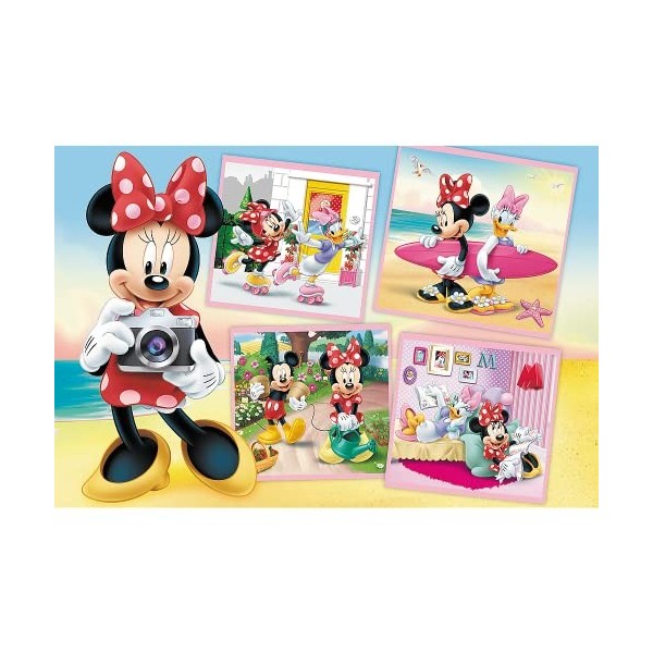 Trefl-60 Pièces pour Les Enfants à partir de 4 Ans Puzzle, 17360, Charmante Minnie Minnie Disney