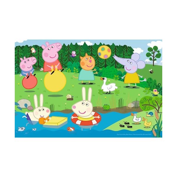 Trefl- Peppa Pig 60 Pièces pour Enfants à partir de 4 Ans Puzzle, TR17326, Plaisirs de Lété