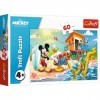 Trefl and Friends 60 Pièces pour Les Enfants à partir de 4 Ans Puzzle, 17359, Une journée intéressante de Mickey et Ses Amis 