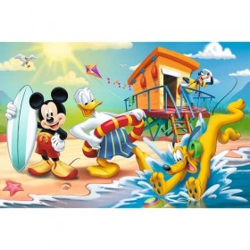 Trefl and Friends 60 Pièces pour Les Enfants à partir de 4 Ans Puzzle, 17359, Une journée intéressante de Mickey et Ses Amis 