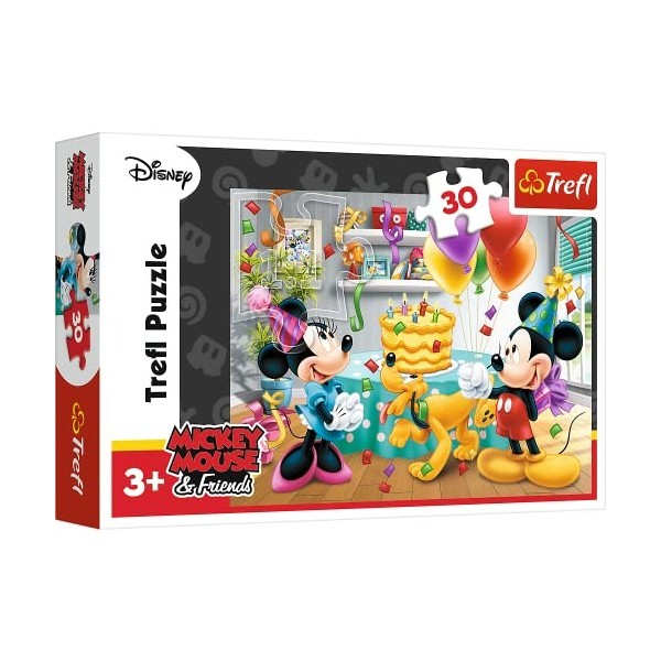 Trefl- Puzzle Mickey And Minnie gâteau danniversaire TRF18211