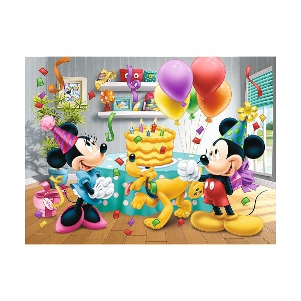 Trefl- Puzzle Mickey And Minnie gâteau danniversaire TRF18211