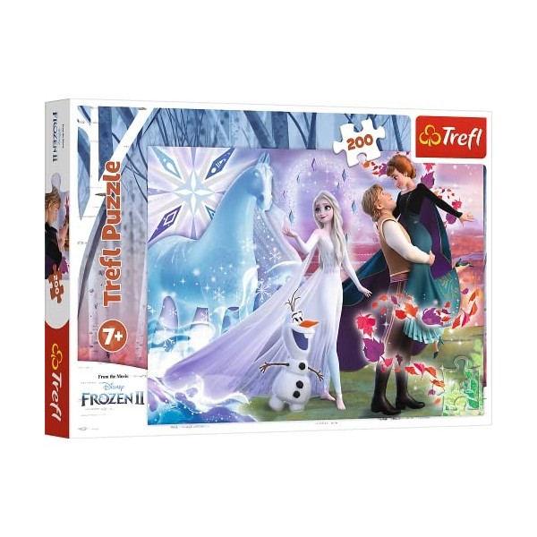 Trefl sœurs, Frozen 2 Disney La Reine des neiges 2, 200 Pièces, pour Les Enfants à partir de 7 Ans Puzzle, 13265, Le Monde Ma