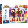 Trefl - Spidey and His Amazing Friends, Les Aventures de Spidey et Ses Amis - Puzzle 30 éléments - Puzzles Colorés avec Les P