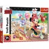 Trefl-200 Pièces pour Enfants à partir de 7 Ans Puzzles, 13262, Minnie sur la Plage Disney Minnie