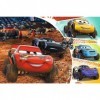 Trefl-60 Pièces pour Enfants à partir de 4 Ans Puzzle, 17327, Lightning McQueen avec des Amis Voitures Disney