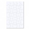 XJYHUE Puzzle Vierge, 6 pièce de Puzzle Blanc Vide, 35 pièces par Feuille Puzzle Vierge, Puzzle à Peindre, Puzzle Inscriptibl