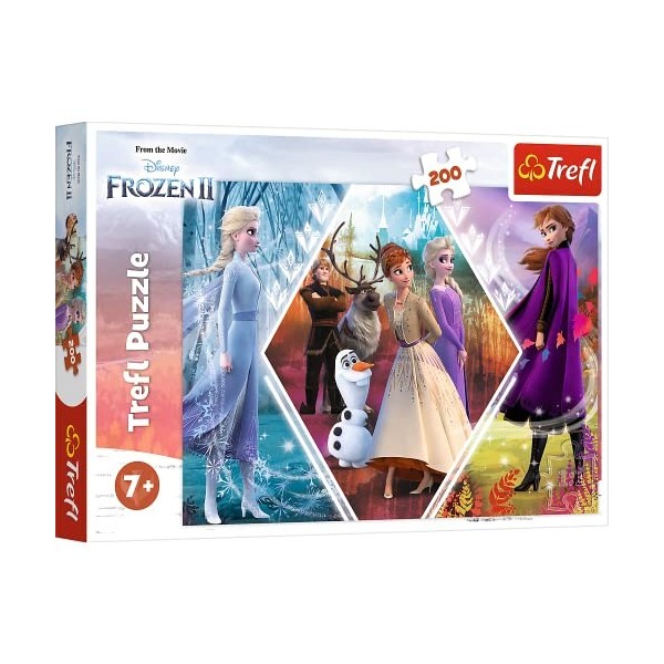 Trefl- Schwestern in Die Eiskönigin, Frozen 2 200 Pièces pour Les Enfants à partir de 7 Ans Puzzle, 13249, Sœurs de la Reine 