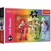 Tréfl - Rainbow High, Poupées Joyeuses - Puzzle 60 Elements - Puzzle Coloré avec des Personnages de Conte de Fées Rainbow Hig