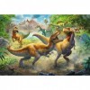 Trefl- Kampf gegen Tyrannosaurier 160 Pièces Puzzle, 15360, Combats de Tyrannosaures