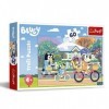 Trefl, Joyeux Bluey 60 Pièces-Puzzle coloré avec des Personnages de Bande Dessinée, Divertissement Créatif, Loisir pour Les E