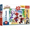 Trefl Marvel Puzzles pour Enfants, 17371, Spidey and His Amazing Friends, dans Le Monde de Spidey