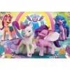 Trefl My Little Pony, Univers de l’amitié 60 Pièces-Puzzle Coloré avec des Personnages de Bande Dessinée, Divertissement Créa