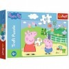 Trefl- Amusez 60 Pièces pour Enfants à partir de 4 Ans Puzzle, 17356, Jeux Entre Amis Peppa Pig, Spaß mit Freunden Peppa Pig