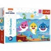 Trefl - Baby Shark, Monde sous-Marin des Requins - Puzzle 30 Pièces - Puzzles Colorés avec des Personnages de Contes de Fées,