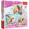 Trefl 916 34842 EA 3 in 1 Disney Princess, Multicolored