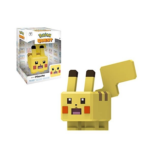 Bandai - Pokémon - Jeu Vidéo Pokémon Quest - Figurine Vinyle - Pikachu - Figurine de collection aux finitions détaillées - WT