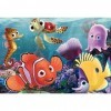 Lisciani - Disney Puzzle Nemo - 2 Maxi Puzzles de 12 Pièces - Double Face - Verso A Colorier - Jeu Educatif - A partir de 3 a