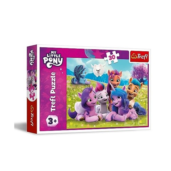 Trefl My Little, Pony amicaux 30 Éléments-Puzzle avec des Personnages de Contes de fées, Divertissement créatif, Amusant pour