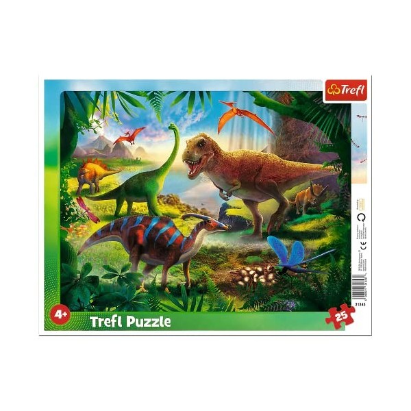 Trefl-25 Pièces, pour Enfants à partir de 4 Ans, 31343, Frame Puzzle with Base