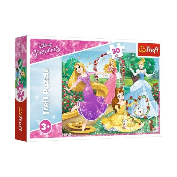 Trefl 916 18267 Eine Prinzessin Sein, Disney Princess EA 30 Teile, für Kinder AB 3 Jahren 30pcs, Multicoloured