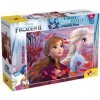 Lisciani - Disney Puzzle La Reine des Neiges 2 - Maxi Puzzle 35 Pièces - Double Face - Verso A Colorier - Jeu Educatif - A pa