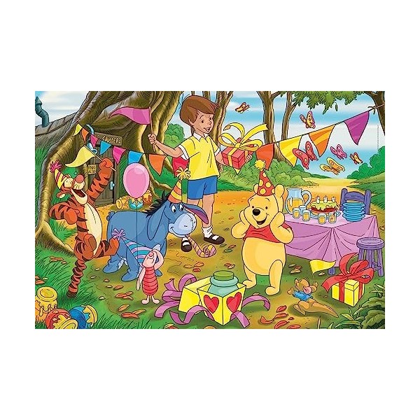 Clementoni Winnie The Pooh & Friends Clementoni-24201-Supercolor Collection Pooh-24 Maxi pièces, 24201, Multicolore