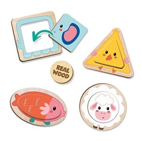 SES Creative- Animals Puzzles à Deux&nbsp;pièces, 13130, Multicolore, Taille Unique