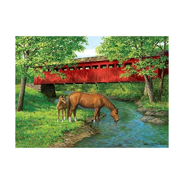 EuroGraphics- Sweet Water Bridge Puzzles, 6000-0834, Coloris Assortis, 1000