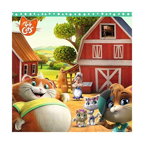 Ravensburger- Puzzles 3x49 pièces Bienvenue chez Les 44 Chats Cats Enfant, 4005556050130