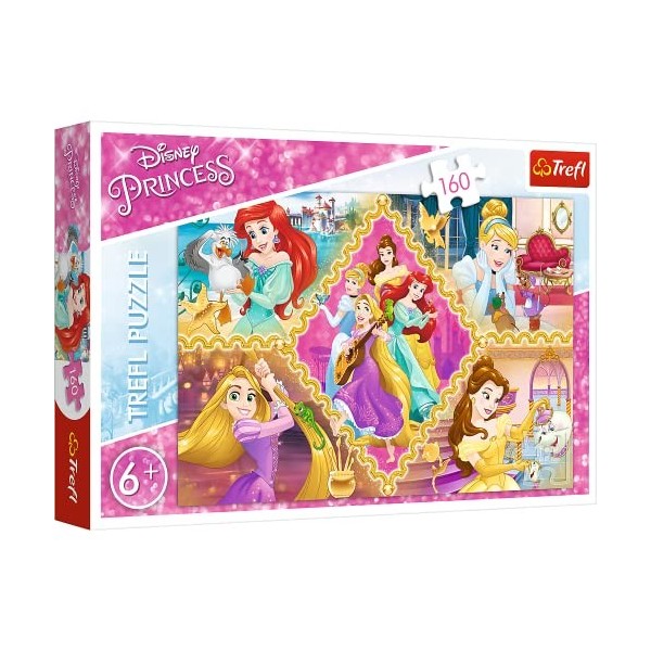 Trefl- Prinzessinnen Abenteuer, Princess 160 Pièces pour Enfants à partir de 6 Ans Puzzle, 15358, Aventures de Princesses Pri