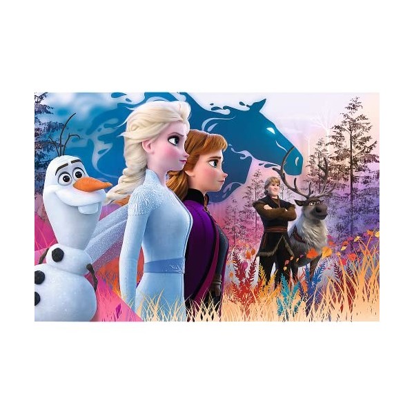 Trefl- Magische Reise, Frozen 2 24 Maxi Pièces, pour Enfants à partir de 3 Ans Puzzle, TR14298, Un Voyage Magique, Disney La 