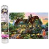 HBOS 234 pièces Jigsaw Puzzle pour Adultes Enfants Mini Puzzle Jeu Jouets Cadeau-Floraison Fleur de pêche