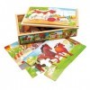 Bino - 88015 - Boîte de puzzle - Animaux domestiques - 2 pièces